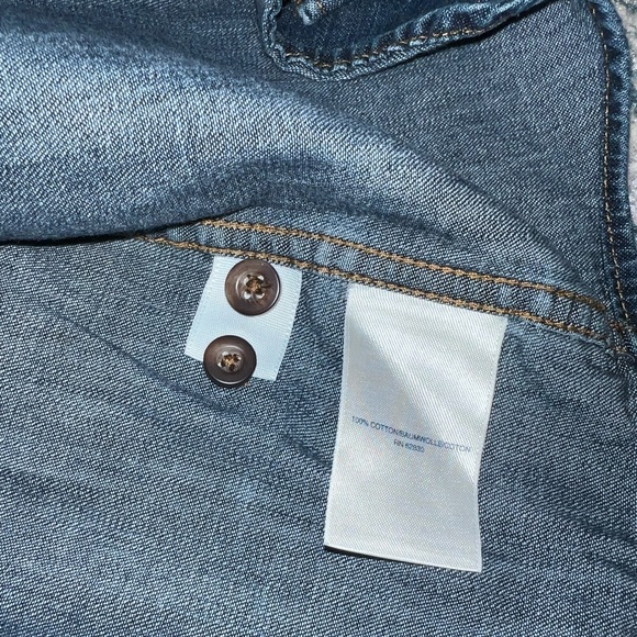Lands End Jean Button Down - Picture 3 of 4